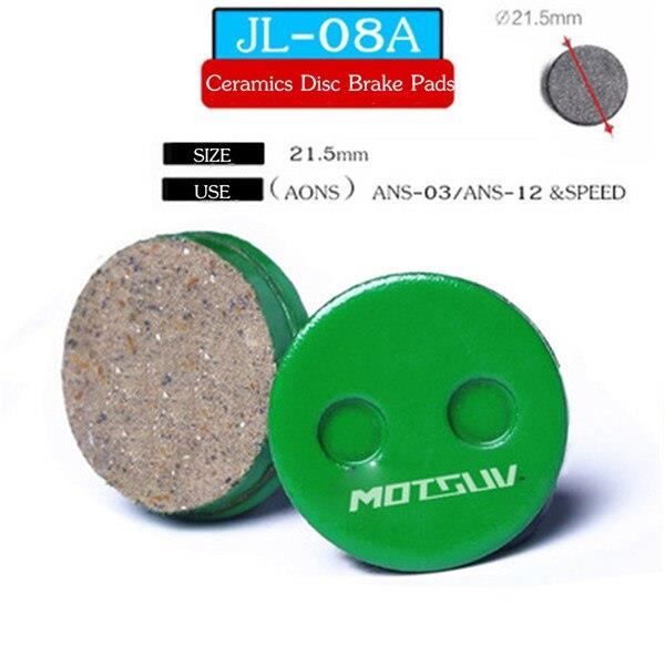 4 Paires De Plaquettes De Frein Céramique VTT - Vert, Compatibles Shimano, Formule M06/M07, Etc.