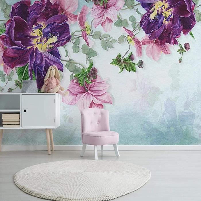 3D Retro brique rose fleurs auto-adhésif Peintures Murales Papier Peint Peinture Photo decor 3D Retro brique rose fleurs auto-adhésif Peintures Murales Papier Peint Peinture Photo decor