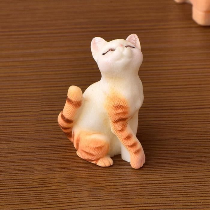 Figurine Chat Noir En Résine – Statuette Collection – Assis