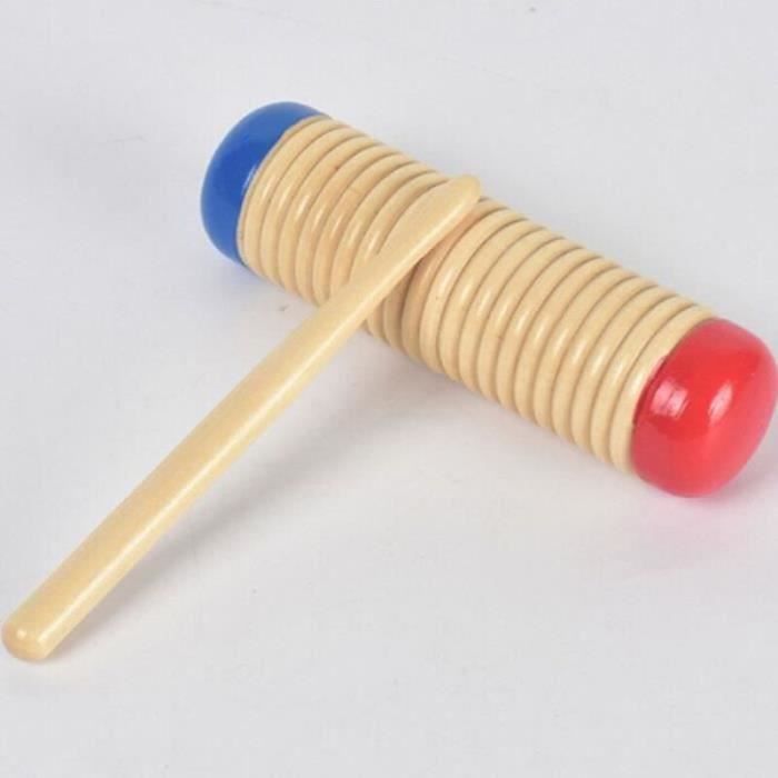 Jouet Musical Guiro en bois pour enfant Instrument de musique éducatif
