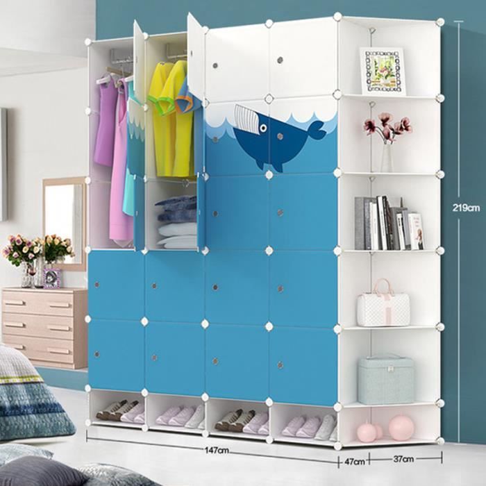 Armoire Pour Enfants Resine Armoire De Vetement De Rangement Assembler La Garde Robe Simple De Dessin Anime 20 Casiers Meuble A Achat Vente Armoire De Chambre Armoire Pour Enfants Resine Cdiscount