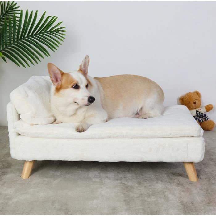 bingopaw canapé pour chien fauteuil pour chien chat grande taille 80x50x39cm