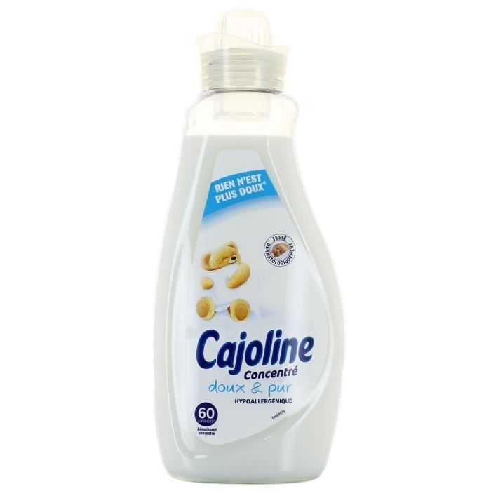 Cajoline - Adoucisssant concentré doux et pur hypoallergenique bébé, 60  lavages - Le flacon de 1,5L - Cdiscount Electroménager