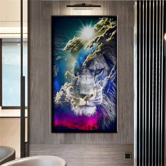 Tableau-Toile,peinture de diamant 5D,broderie complète de strass carrés