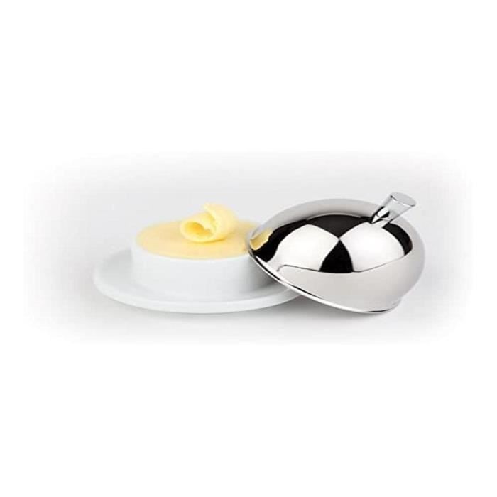 Beurrier, Beurrier En Acier Inoxydable, Bol à Dessert, Boîte à Pain Au Froage Avec Couvercle