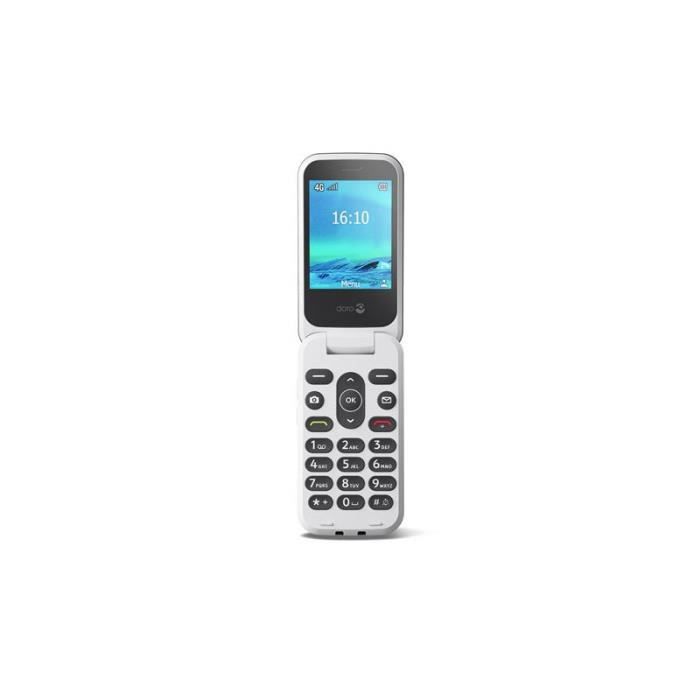 Téléphone portable à clapet séniors Doro 2880 - DORO - Noir - Clapet - 28 - SMS/MMS - 800 mAh