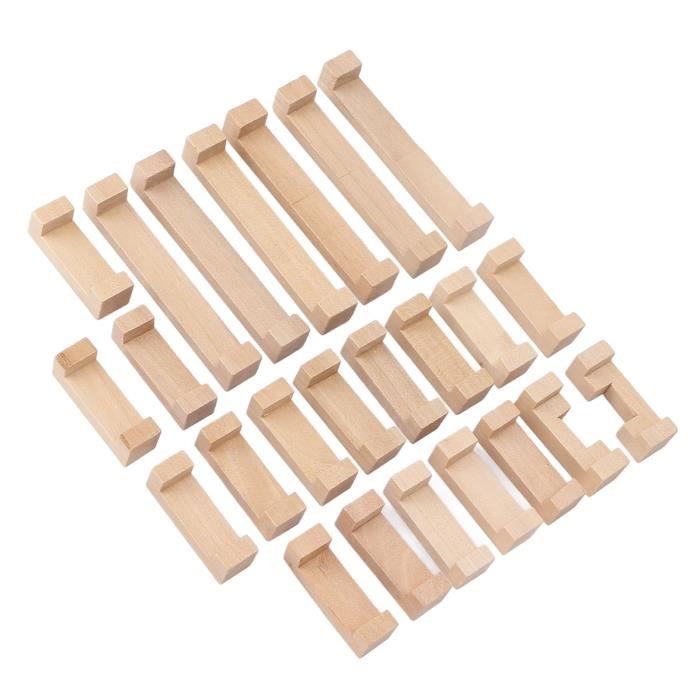TOYANDONA Jeux De Poche Pour Personnes Âgées - Puzzles Bois Rotatif Haricot, Jeux Cognitifs Stimulation Mémoire Seniors