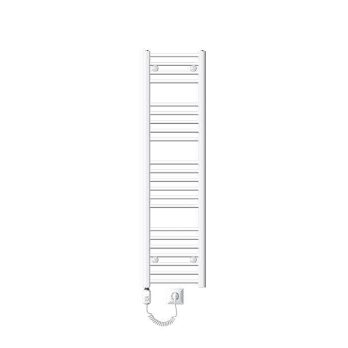 Radiateur Sèche-Serviettes ECD Germany Iron EM - 500 X 1400 Mm - Blanc - 467W - 18 Tubes - Pour Salle De Bain - 13