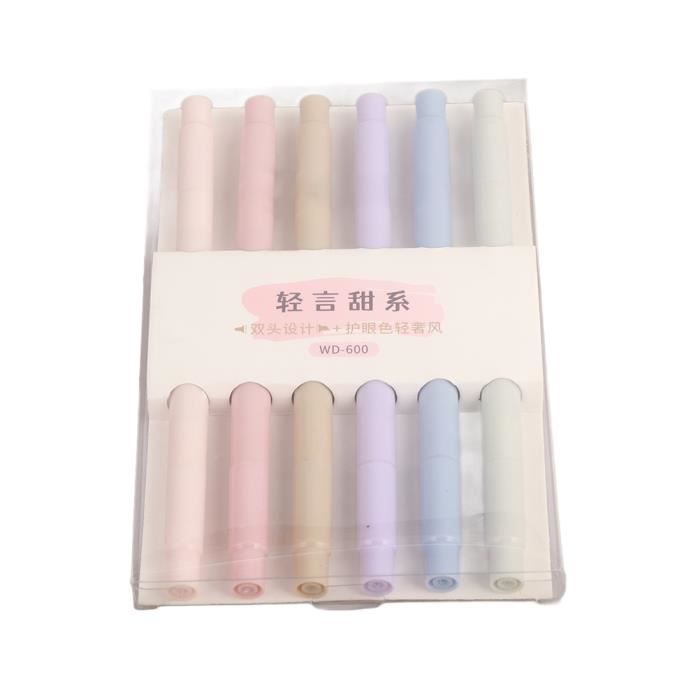 Surligneurs, 25 Couleurs Surligneur De Couleur À Double Pointe, Pointes Larges Et Fines Fluo