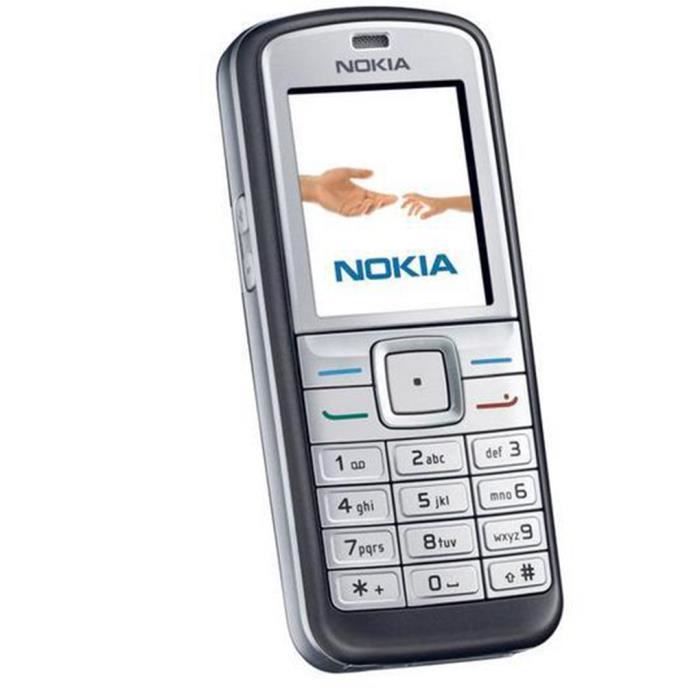 Téléphone mobile - Nokia 6070 - Monobloc - GSM tri-bande - Gris