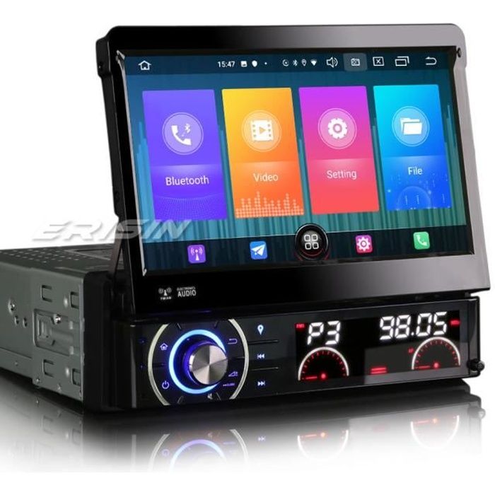 Autoradio Android 14 Erisin Pour Mercedes Classe E/CLS - 7 Pouces, 4Go+64Go, CarPlay/Android Auto Sans Fil, GPS, 4G - 4