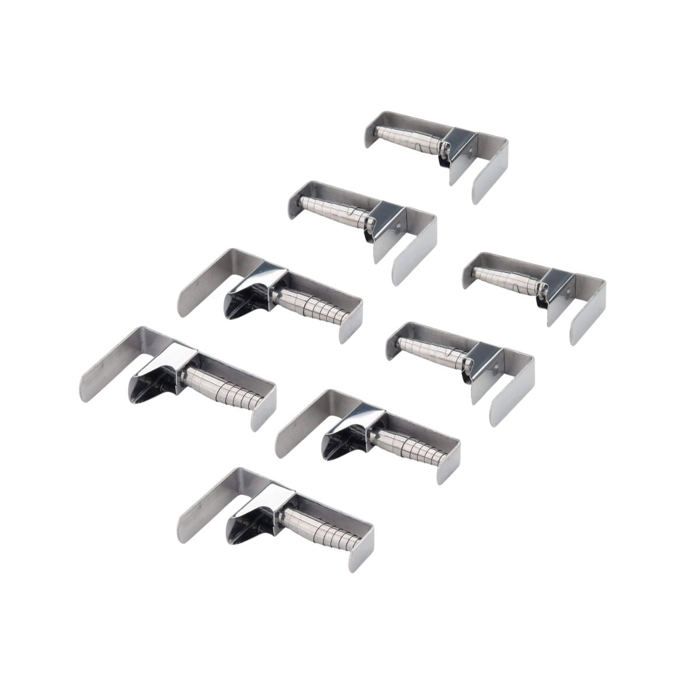 Poids De Nappe Magnétiques - Lot De 8 En Acier Inoxydable, Motif Trèfle - Pour Extérieur, Jardin, Fêtes - Anti-Vent