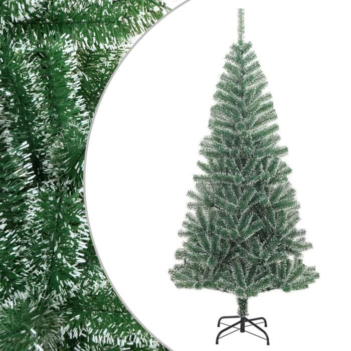 Sapin De Noël Artificiel Vert 180 cm 480 branches Avec pied