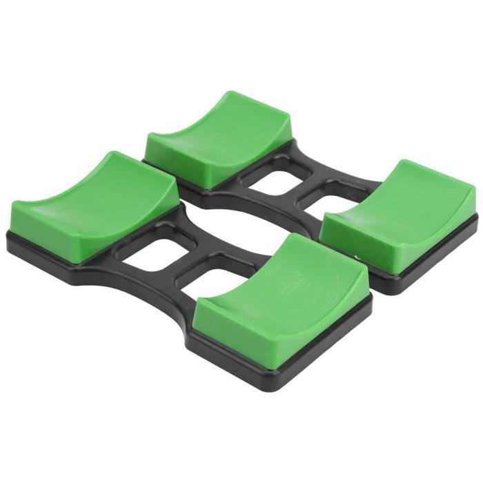 Support D'haltères Anti-roulis - Paire - Capacité 100 Kg - ABS - Pour Rangement Sol Ou Rack - 24.5 Cm - 8