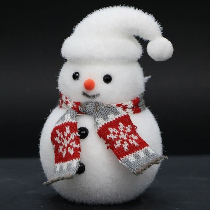 Décoration de noël Bonhomme de neigeHauteur 15cm Cdiscount Maison