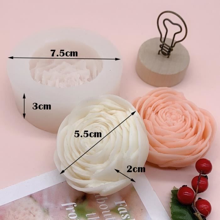 XIAOSHUI Moule en silicone en forme d'appareil photo 3D pour la fabrication de bougies en résine, aromathérapie, plâtre, cire, savon, argile