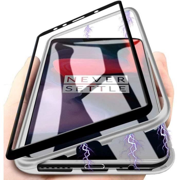 Coque Magnétique 360° Pour OnePlus 12 - Housse Avant+arrière En Verre Trempé Et Métal, Protection Antichoc
