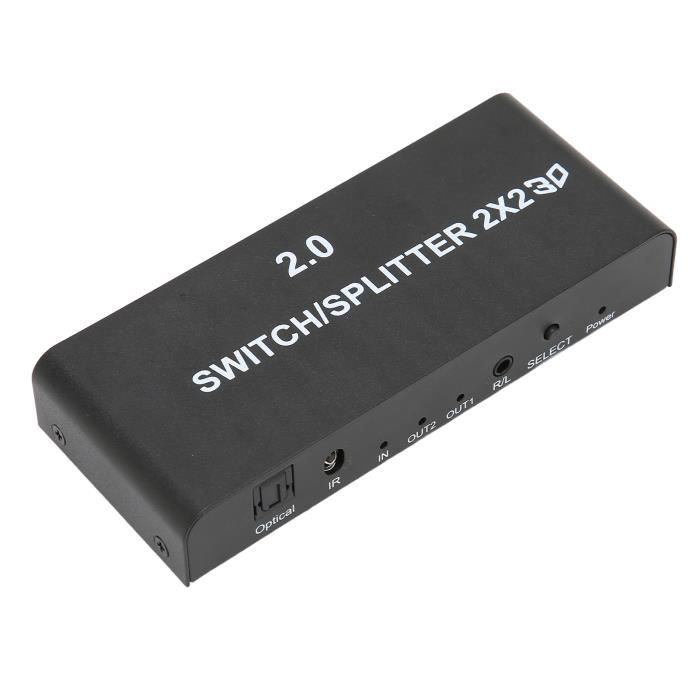 Commutateur Vidéo Intelligent Jadeshay Pour Voiture - 4 Entrées (avant, Arrière, Gauche, Droite), 1 Sortie, Télécommande