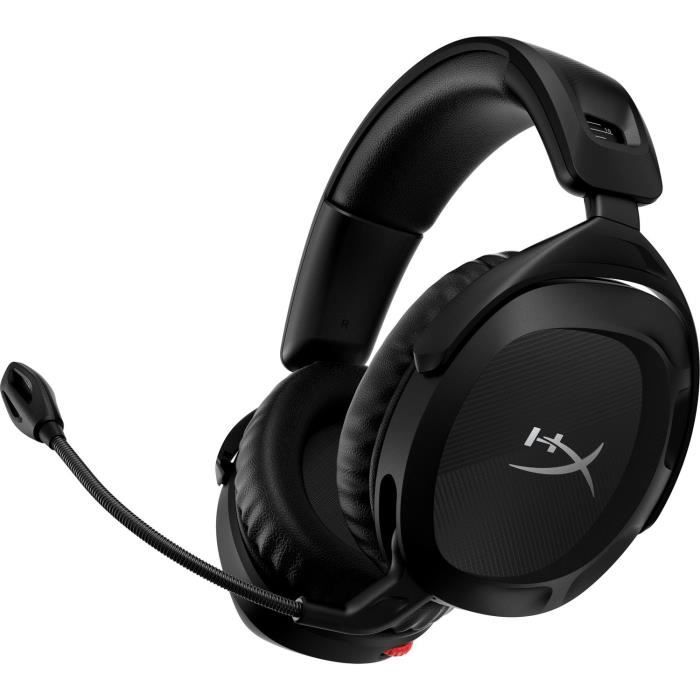 Hyperx Gamer Sans Fil Cloud Stinger 2 pour PC avec câble de chargement USB et adaptateur sans fil USB fournis Noir