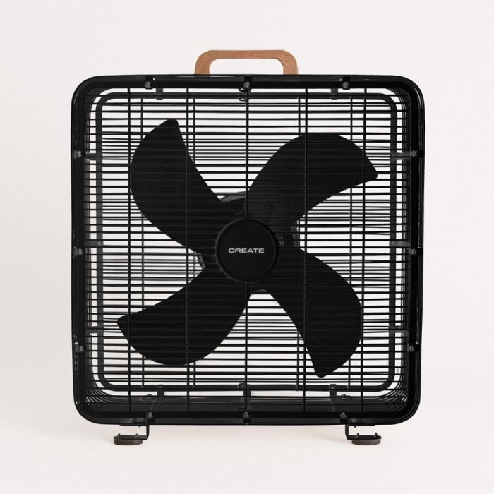 Ventilateur de Sol Industriel - Create - AIR FLOOR BOX - 90W - 3 Vitesses - Acier Inoxydable - Create