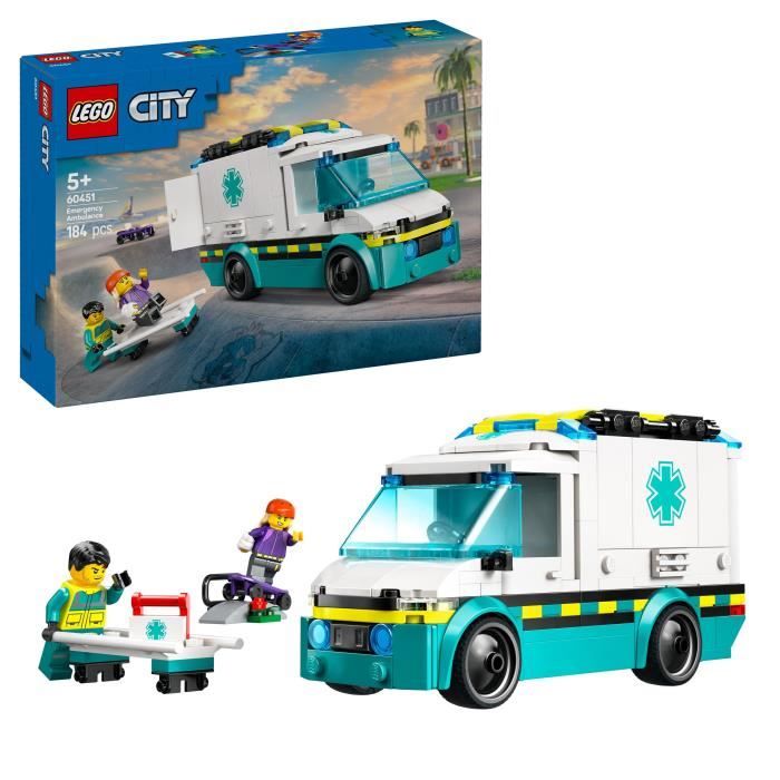 Lego City 'ambulance De Secours 60451 Lego La Boite - vue 4