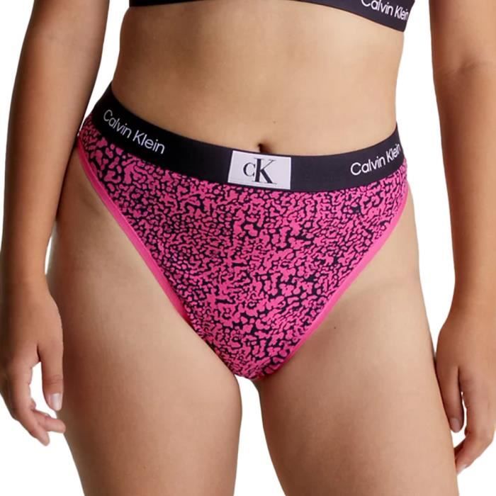 Culotte Brazilian Rose à Motifs Femme Calvin Klein Jeans Pink