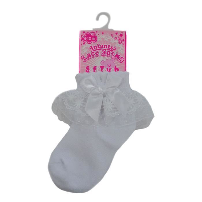 Chaussettes Blanches Pour Bebe Fille Bapteme Mariage Ceremonie Blanc Cdiscount Pret A Porter