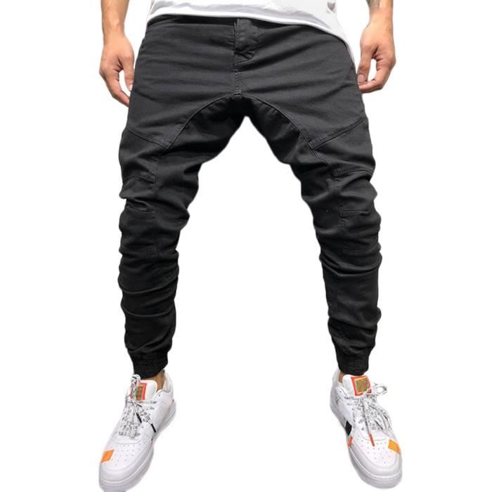 Tomwell Homme Pantalon Casual Cargo Chino Jeans Sport Jogging Slim