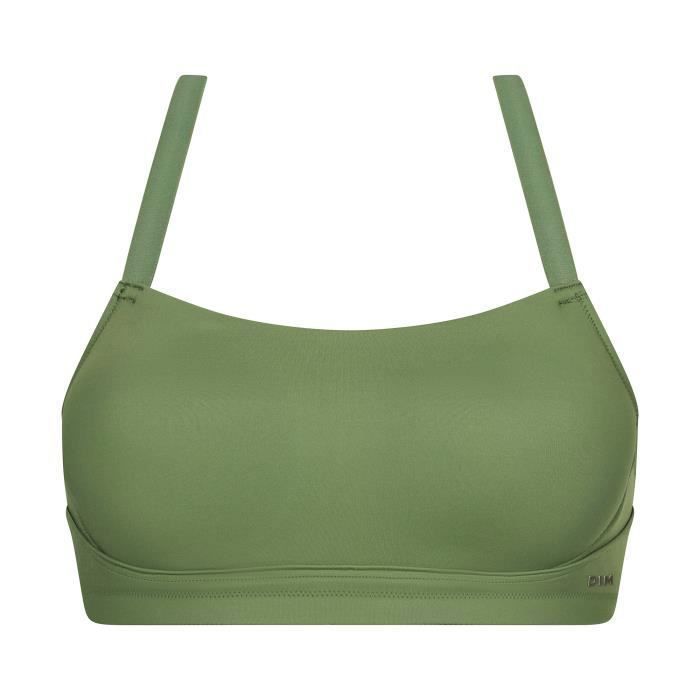 Dim Move Soutien-Gorge de sport - DIM - Move - Kaki - Microfibre extensible ...