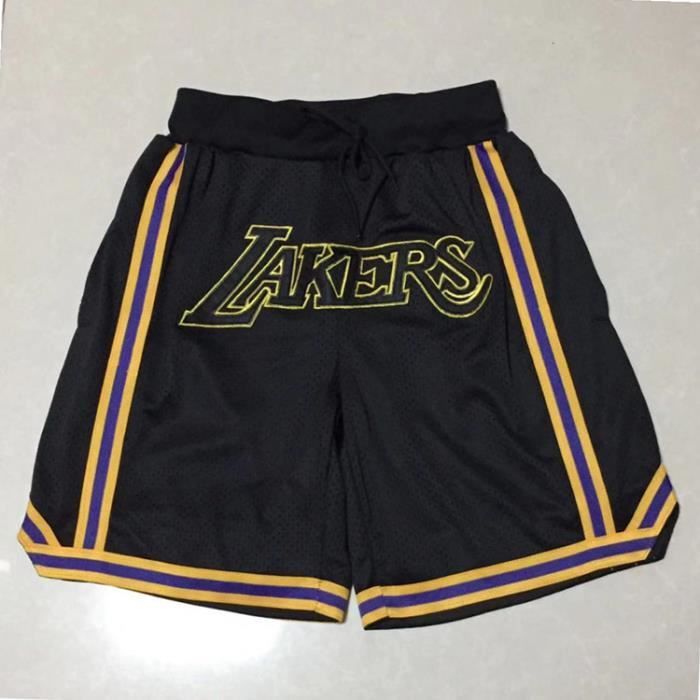 Pantalon de basketball Lakers James N ° 23 Kobe Short de basket-ball Homme 