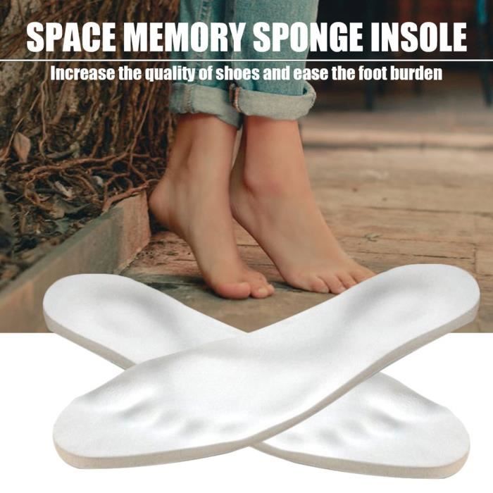 Hommes Femmes Matériau EVE Semelles en mousse à mémoire de forme Blanc -  Cdiscount Chaussures