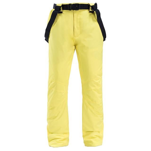 pantalon de ski en jean à bretelles denim pour homme coupe-vent étanche