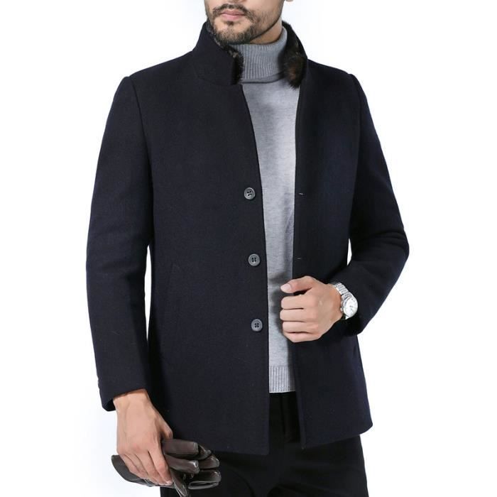 Caban homme court on sale