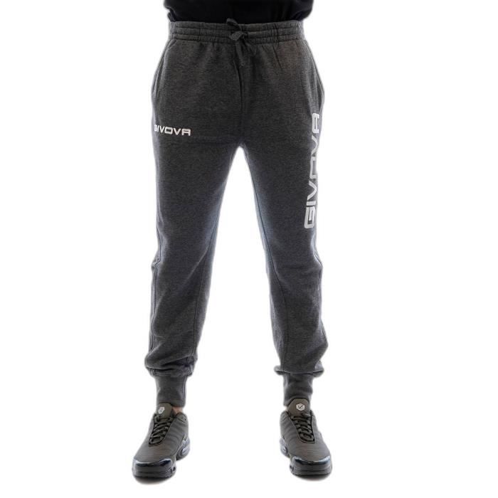 Jogging Givova Moon Pantalon polaire d'hiver Gris Homme