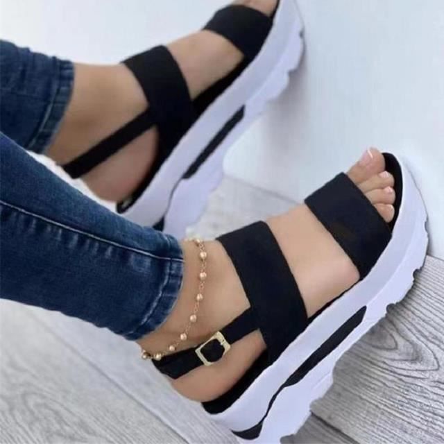 Sandales compensées talon 5 cm cheap