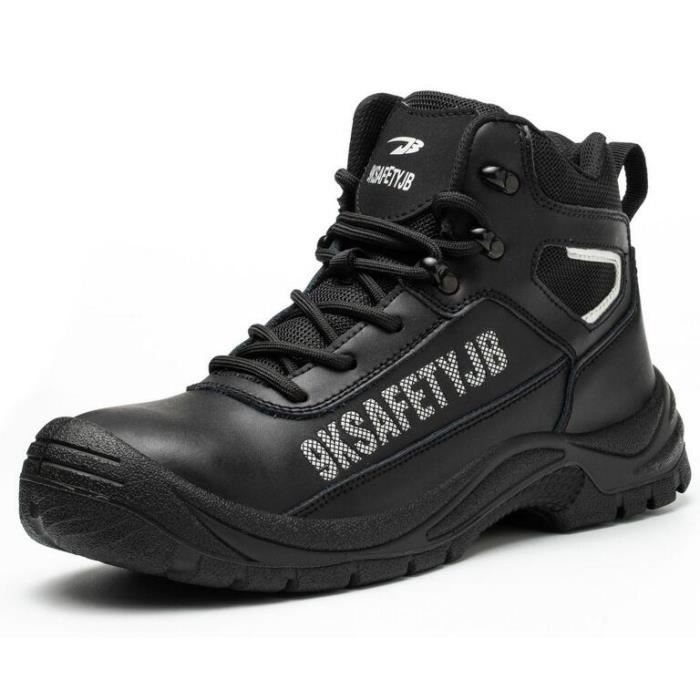 Chaussures de sécurité Homme hautes chaussures de protection Kevlar  chaussures de travail résistantes à l'usure et antidérapantes Noir -  Cdiscount Prêt-à-Porter