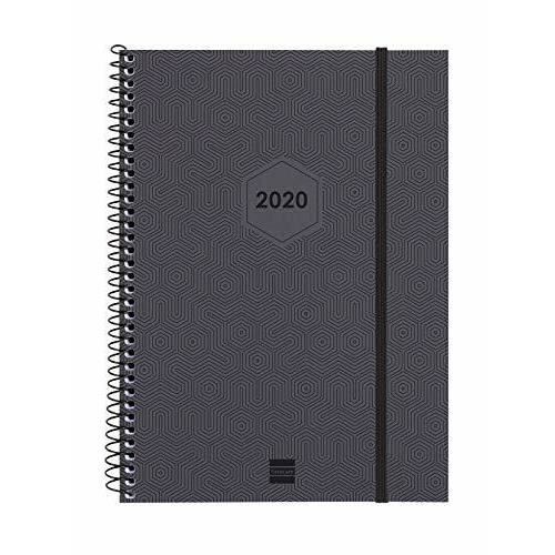 Agenda 2026 Semainier Horizontal à Spirale - Couverture Rigide, élastique, Format A5, En Catalan