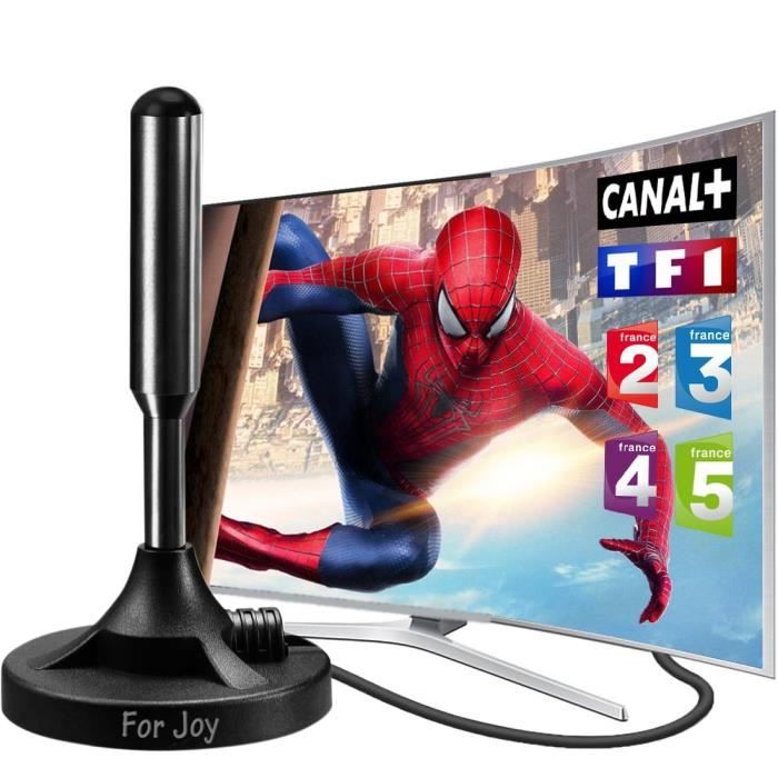 Antenne TNT HD Puissante - Pour Capturer Les Chaînes Gratuites En 4K