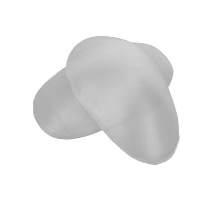 Lot De 4 Coussinets D'épaule Invisibles En Silicone - Dimensions 13x7 Cm, épaisseur 0.5 Cm - Transparent Et Couleur Chair - Pour épauler Vestes, Costumes, T-shirts