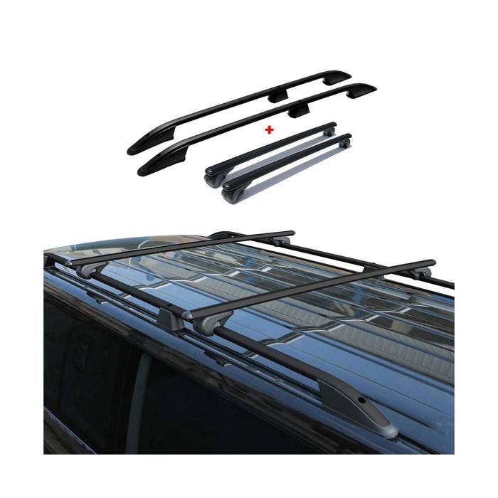 Compatible avec DS DS3 3p 2009 (68004) Barres DE Toit DE Voiture Barre DE Voiture 110CM sans Main Courante avec Fixation DIRECTE sur Le Support DE Toit en Acier