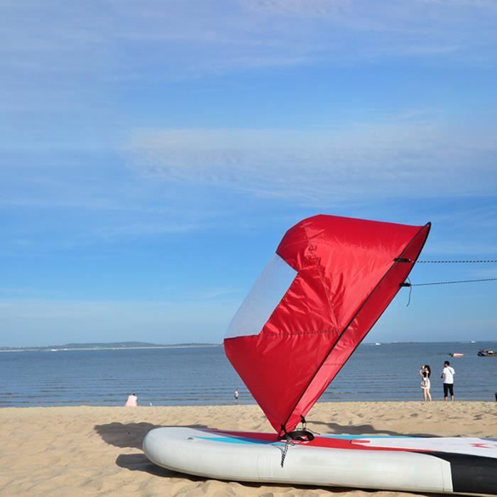 42 Pouces 108cm Pliable Voile Kayak Bateau Voile Gonflable Paddle Board Voilier Rouge Prix Pas Cher Cdiscount