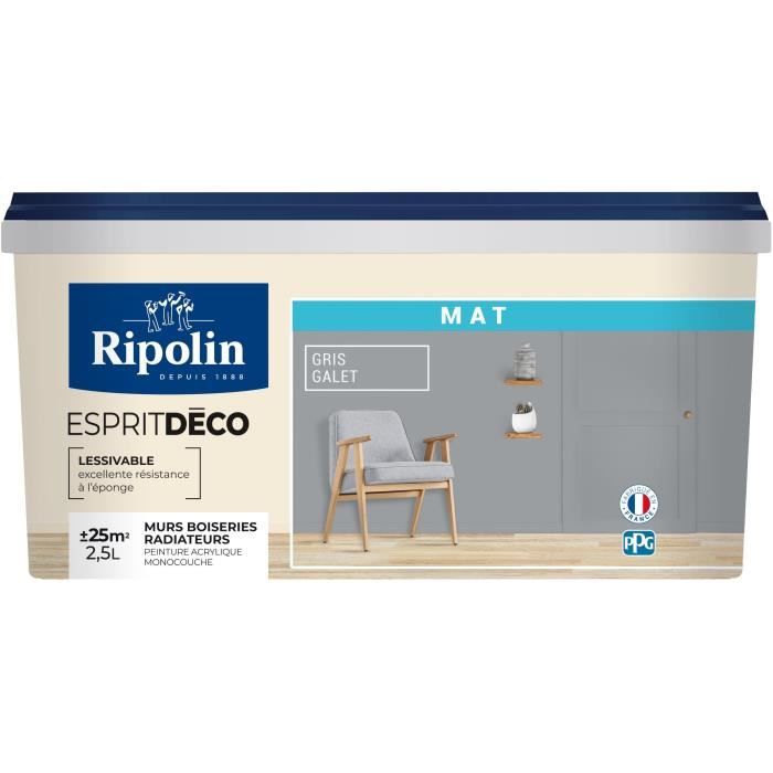 Ripolin Peinture Murale Toutes Pièces Ripolin Gris Galet