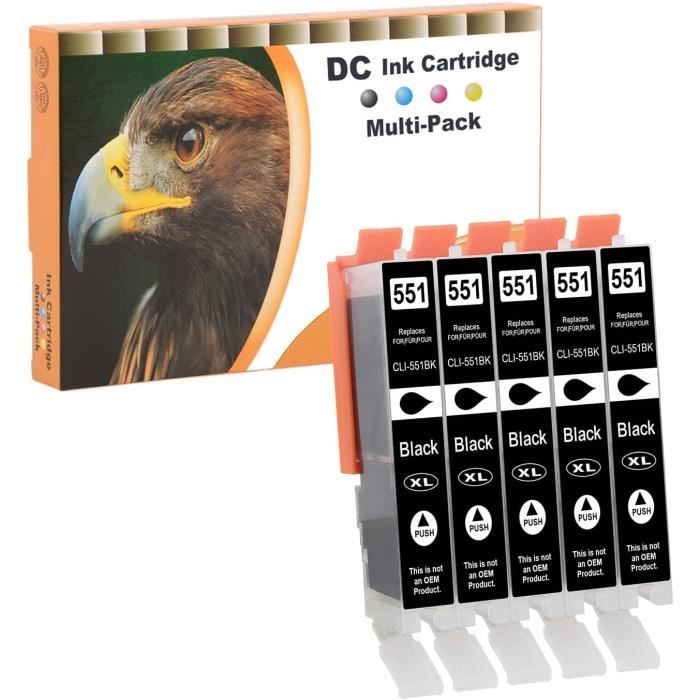 Inchiostro Per Stampante Inchiostro Di Ricarica Octopus Per Stampanti Canon - 5x100ml, Compatibile PGI-550 CLI-551 Octopus Ricarica Canon - Foto 3