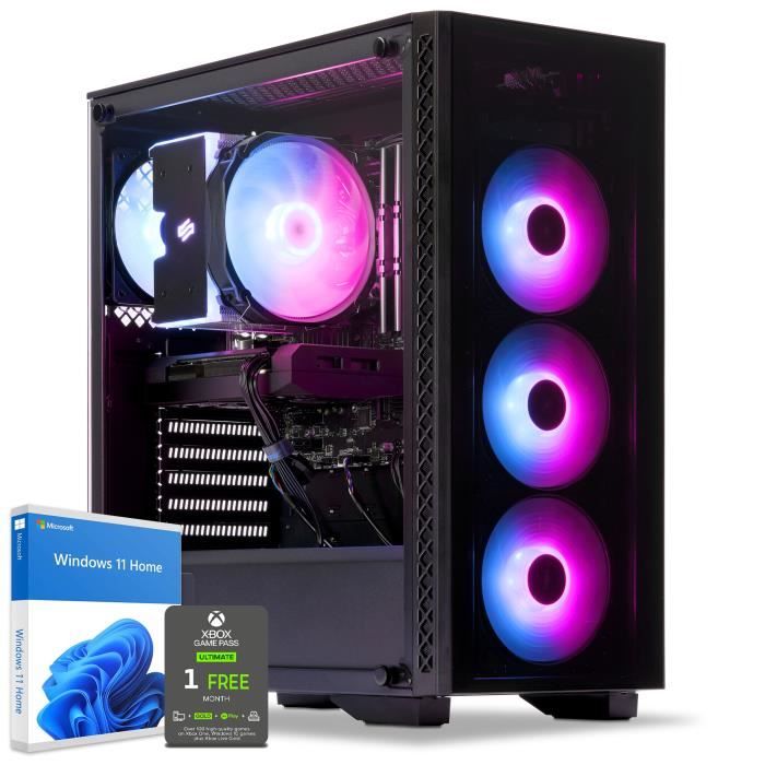Sedatech PC Gamer Expert – AMD Ryzen 7 5700X – Geforce RTX4060Ti – 32Go RAM – 2To SSD M.2 – Wifi – Windows 11 – Unité centrale