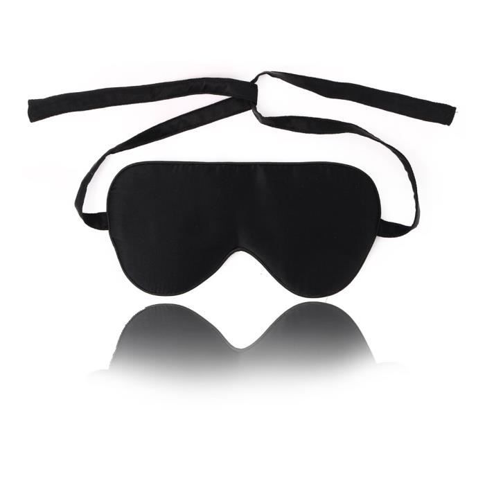 la sangle r/églable Bandeau l/éger pour les voyages Le masque de sommeil pour les yeux en soie les siestes et la m/éditation bleu fonc/é Le masque dormant le sommeil