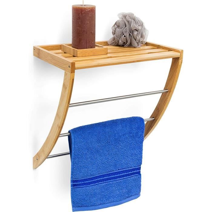 Porte serviette,Porte-serviettes mural en aluminium,2 niveaux,pour salle de bain,rangement Porte serviette,Porte-serviettes mural en aluminium,2 niveaux,pour salle de bain,rangement