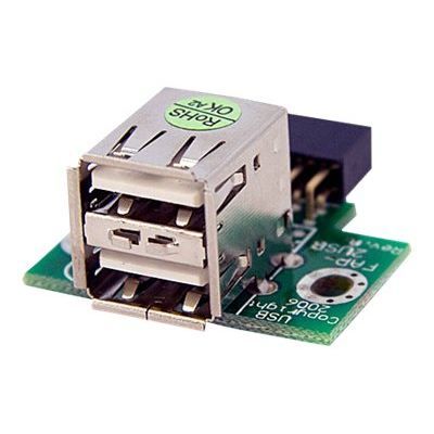 Adaptateur USB 2.0 interne STARTECH 2x USB A vers connecteur carte mère FF 1 x IDC Femelle 2 x Type A