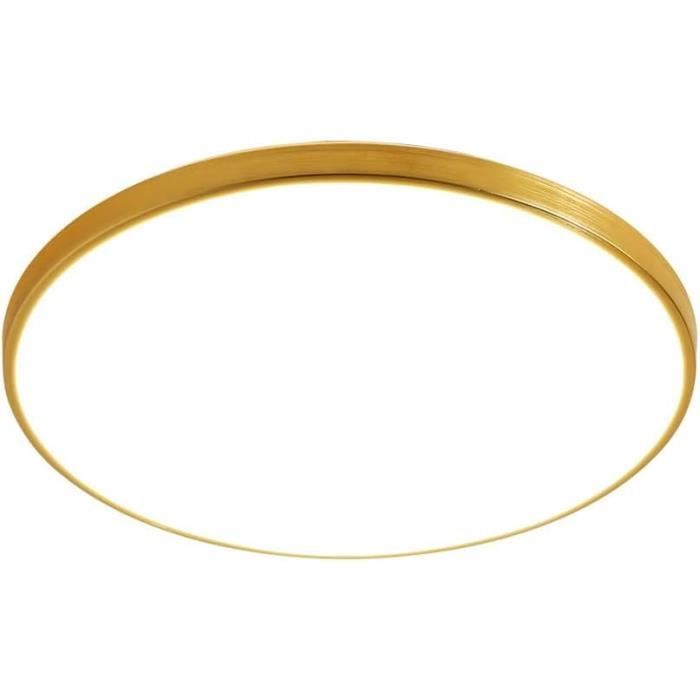 Plafonnier Rond Acrylique LED - Design Plat, Diffuseur Translucide, éclairage Doux Pour Chambre