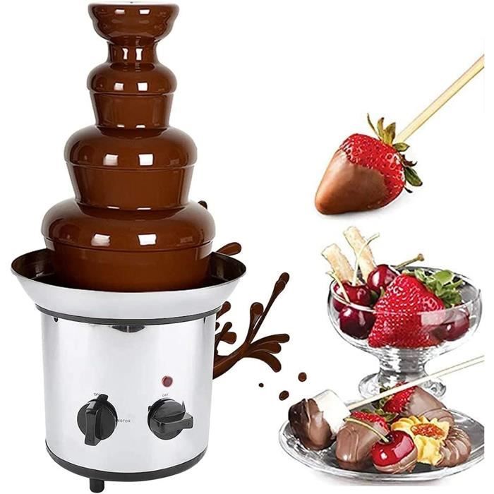 Fontaine à Chocolat Électrique Otufan - Machine à Fondre Chocolat Avec Moules, Parfaite Pour Desserts (Rose)