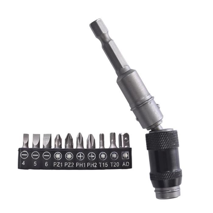 Pilikoll Porte-Embout Magnétique 1/4 - Lot De 2 90mm Et 145mm Avec Bits PH/PZ